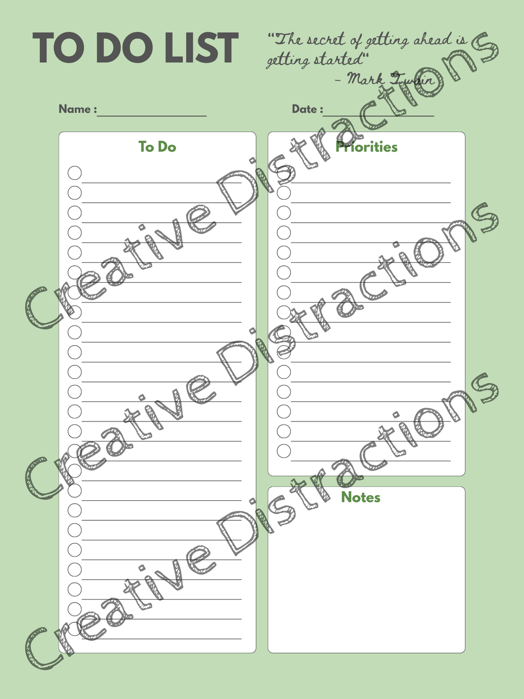 Motivational To-Do List