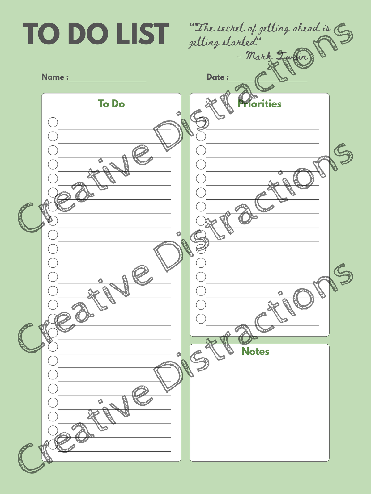Motivational To-Do List