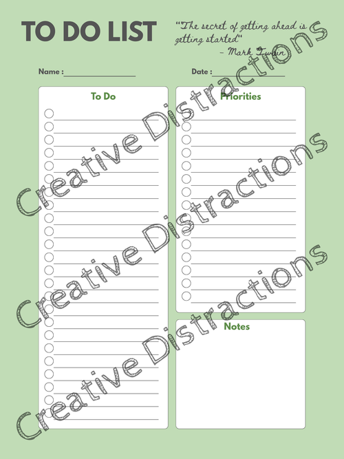 Motivational To-Do List