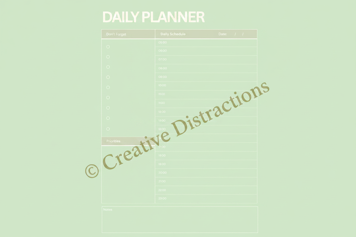 Green Planner Watermarked