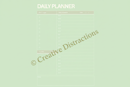 Green Planner Watermarked