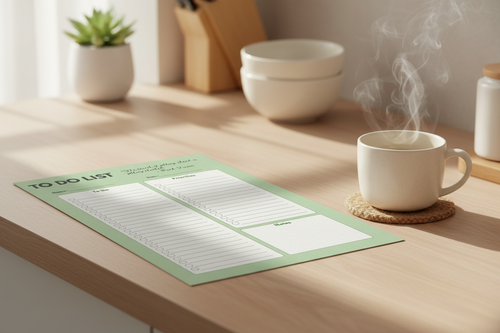 Motivational To-Do List – Clean Cozy Kitchen