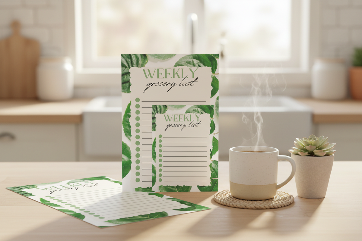 Weekly Grocery List – Both Sizes Lifestyle